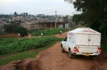 Abseits der Hauptstraßen hat natürlich auch das schnieke Kigali solche wilden Pisten